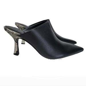 NEW Marc Fisher Leather Mules Size 8.5